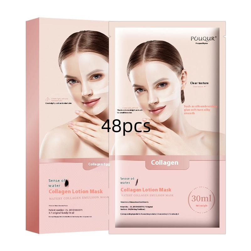 Water-sensitive Collagen Lotion Mask Box - 48pcs