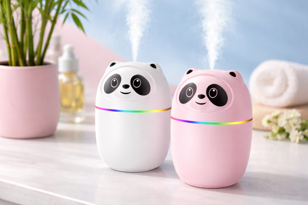 Cute Panda Humidifier with Night Light