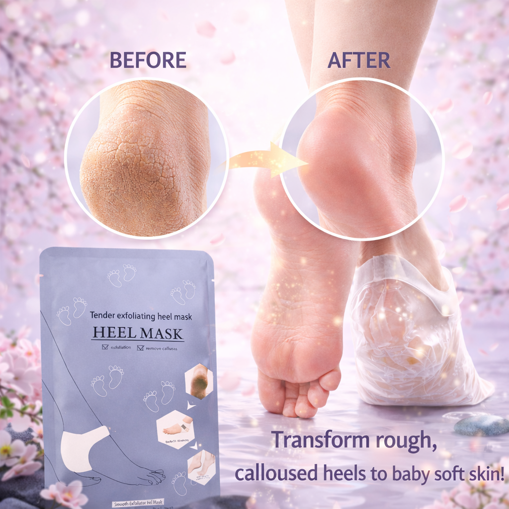 Moisturizing Heel Socks - Repair Dry & Cracked Heels Instantly Set of 4