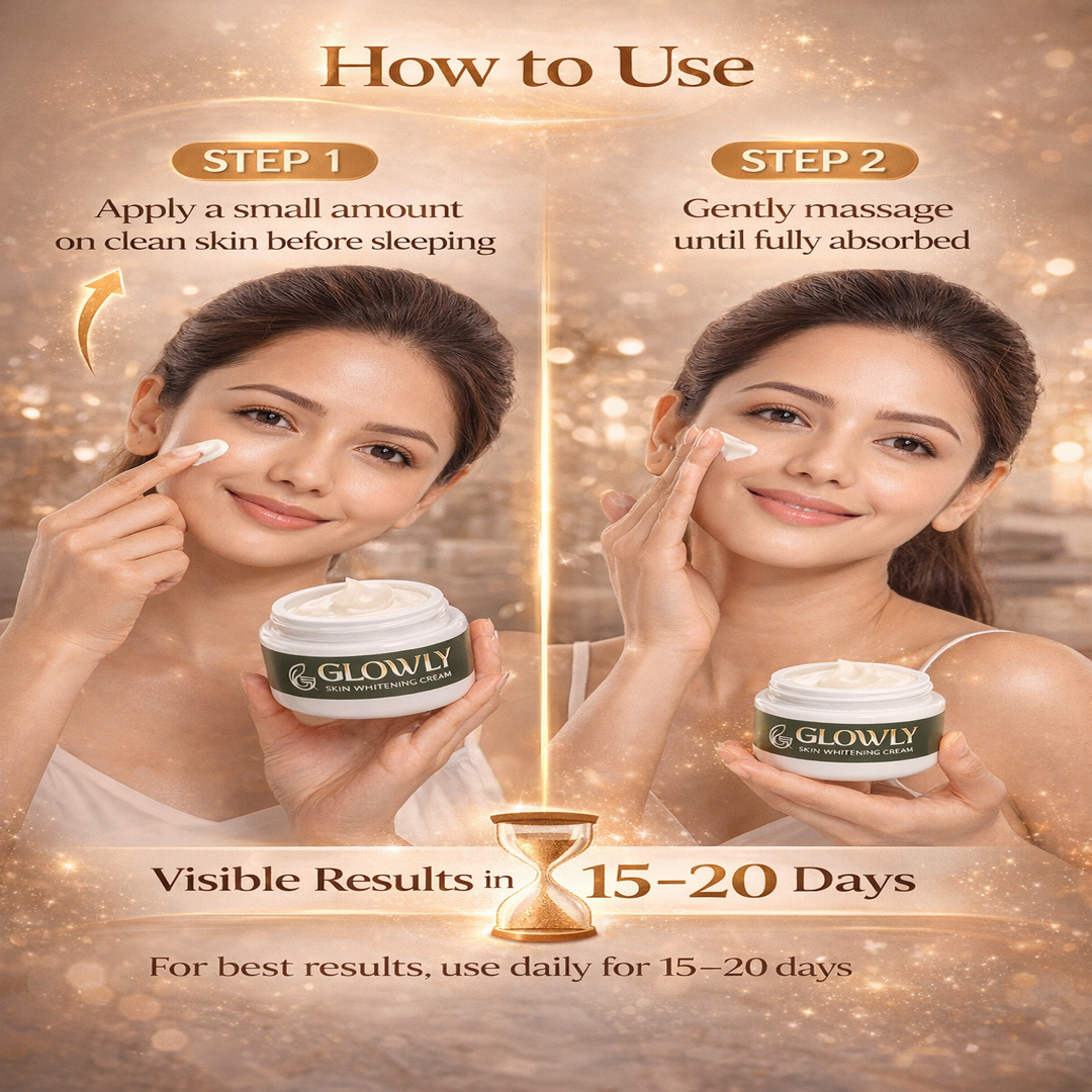 Glowly Skin Whitening Cream - Removes Dark Spots & Pigmentation (100% Natural Glow)
